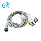 Creative IEC / AHA color Clip 5 Lead ECG Cable For Patient monitor