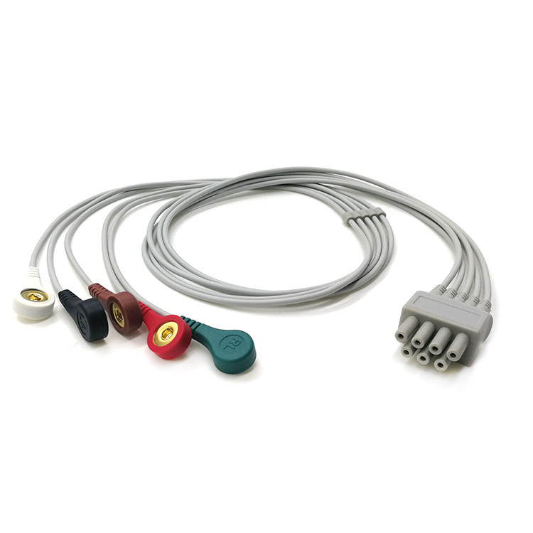 0.9m Telemetry Mindray Transmitter Cable AHA IEC TPU For Monitor